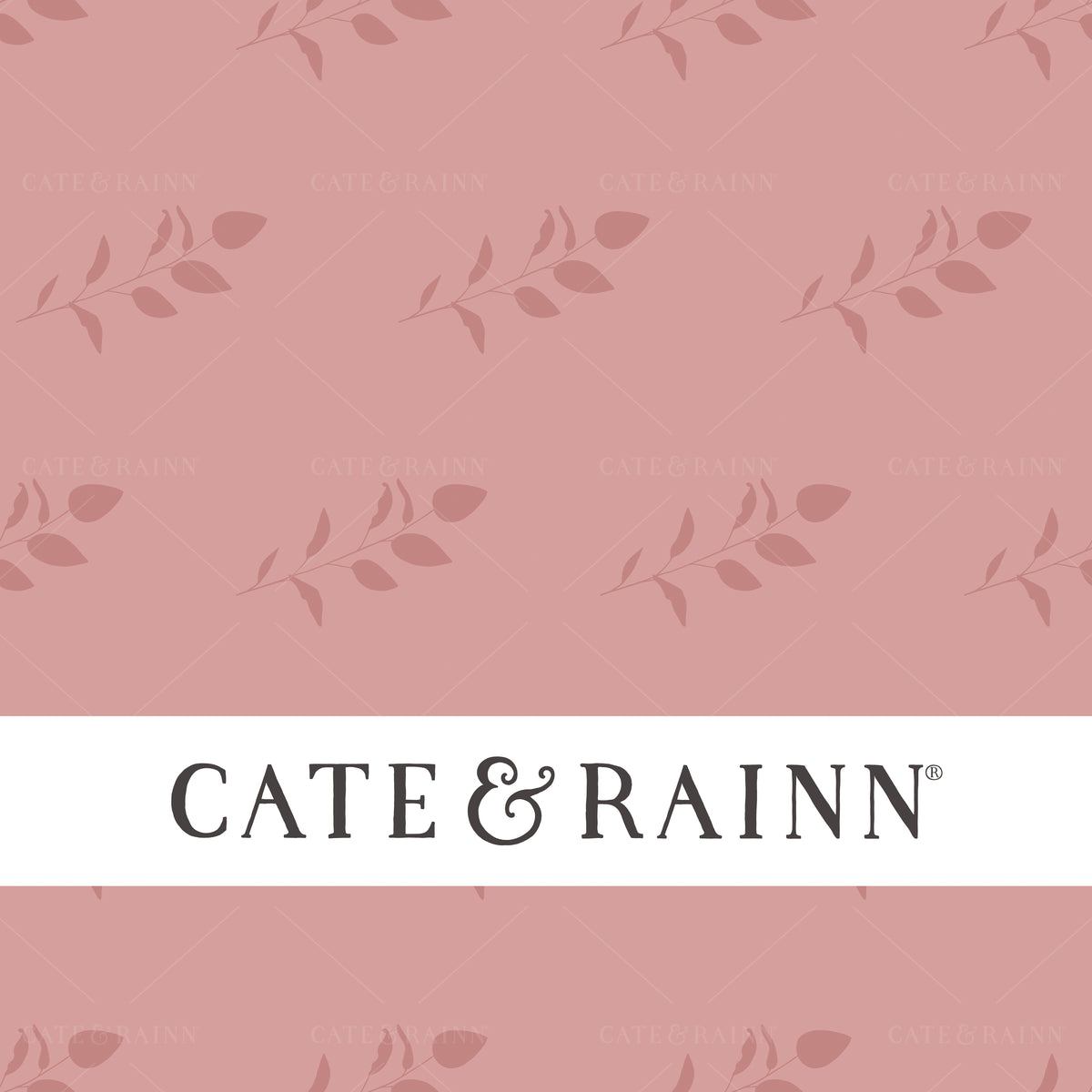 Mauve Pink Sprigs Seamless Pattern | Claire Jewel Tone Collection