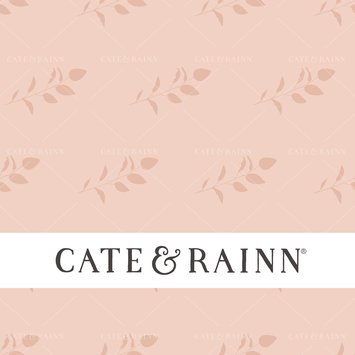Blush Pink Sprigs Seamless Pattern | Claire Jewel Tone Collection