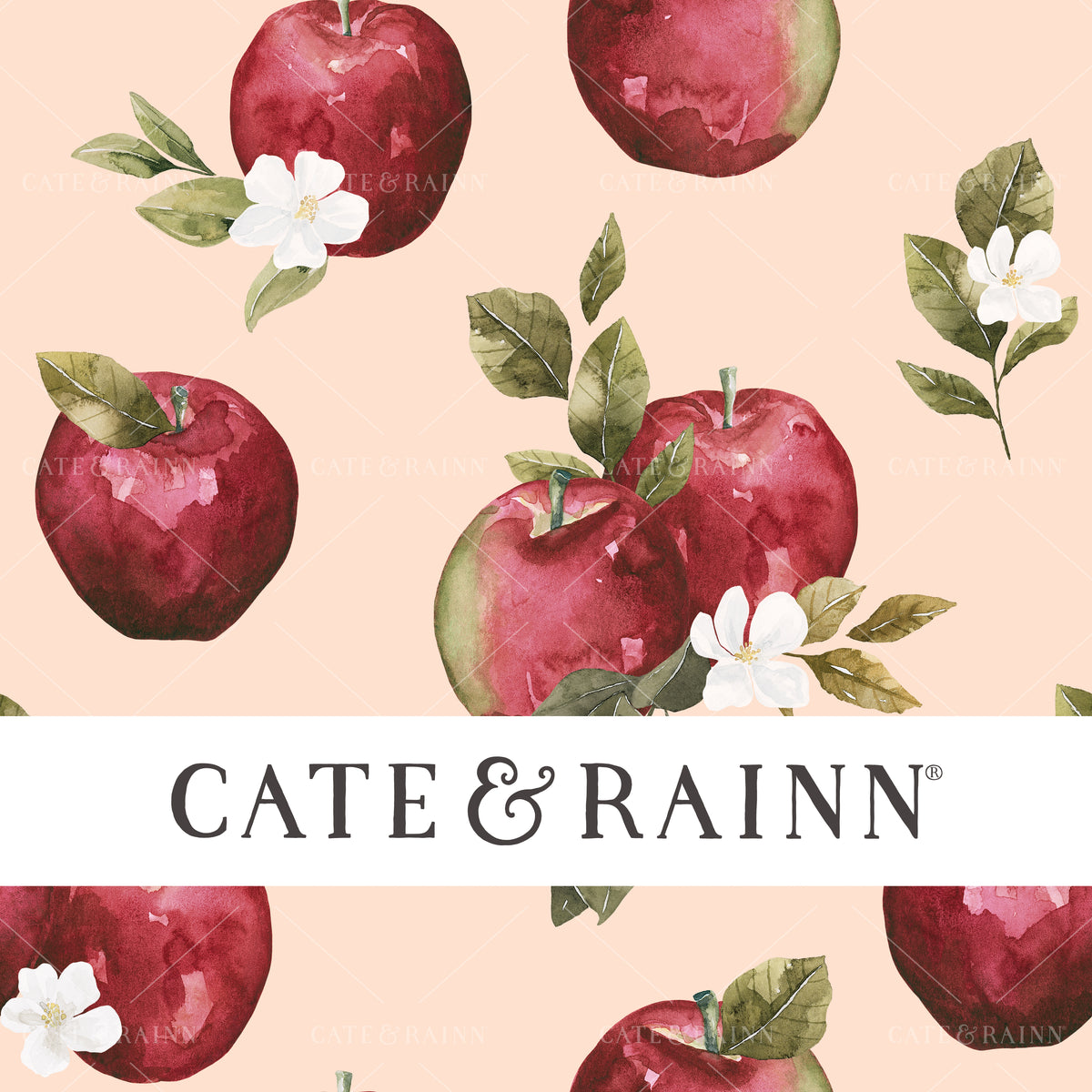 Apple Blossom on Pink Seamless Pattern | Felicity Collection