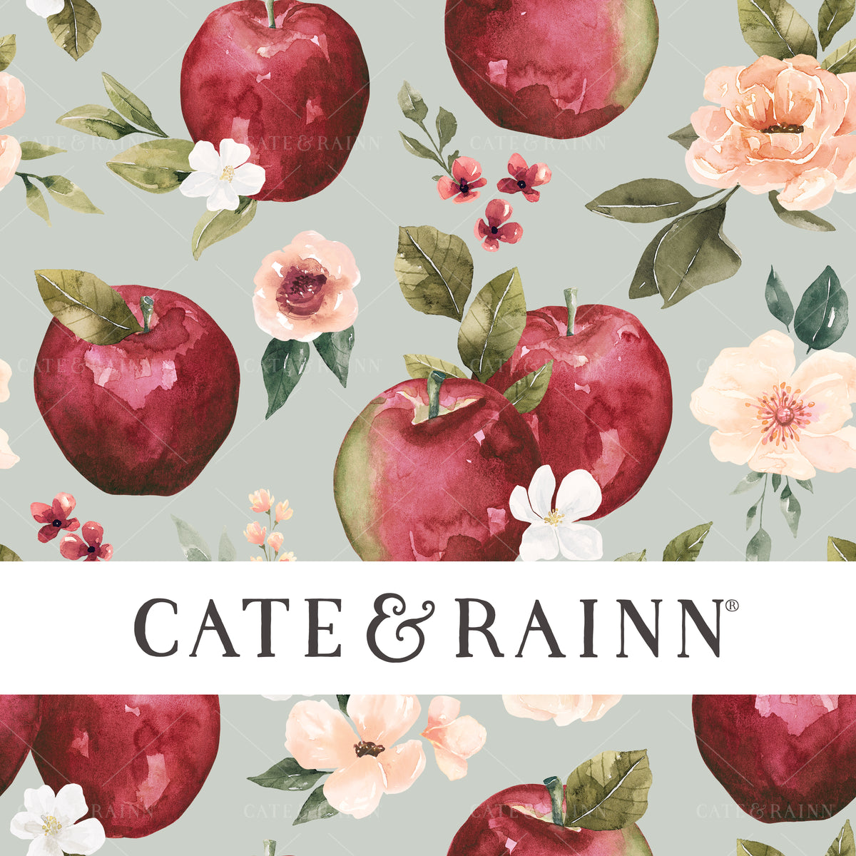 Apple Orchard and Flowers Design 
