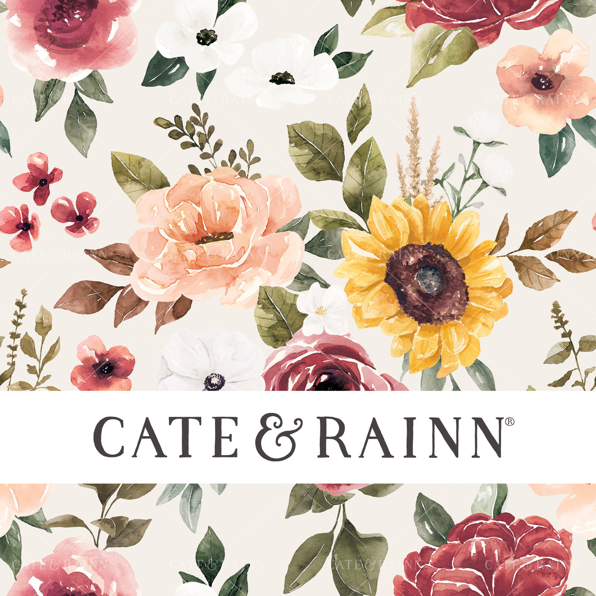 Fall Bouquet Seamless Pattern Design 