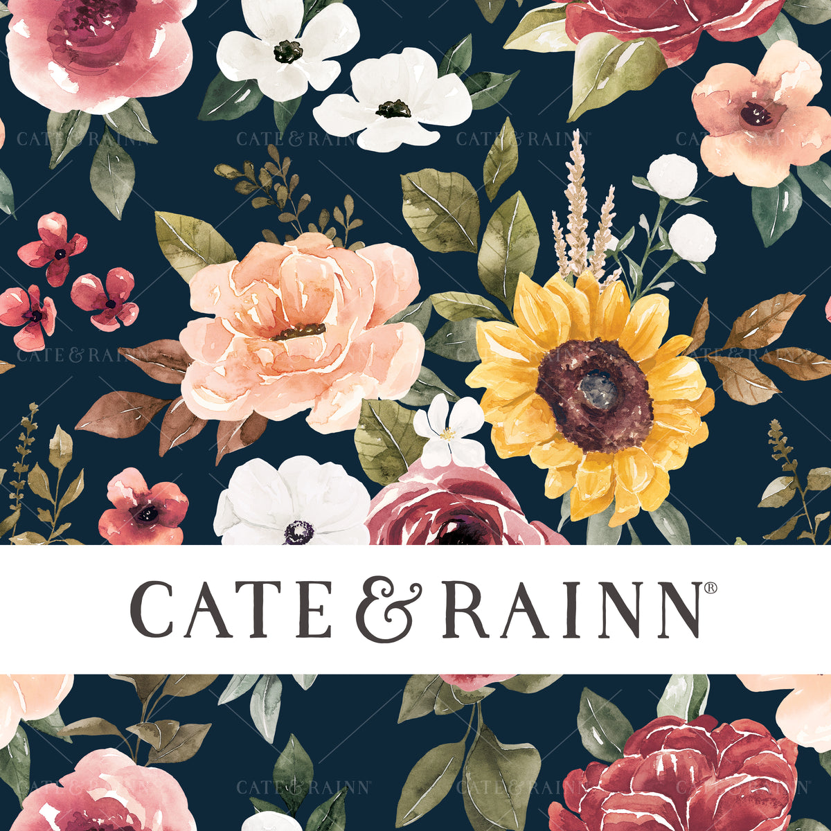 Fall Bouquet Seamless Pattern Design 