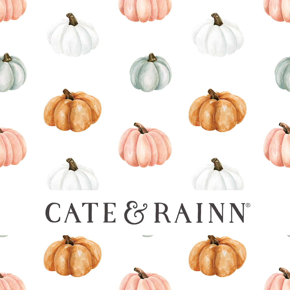 Colorful pumpkins seamless pattern design