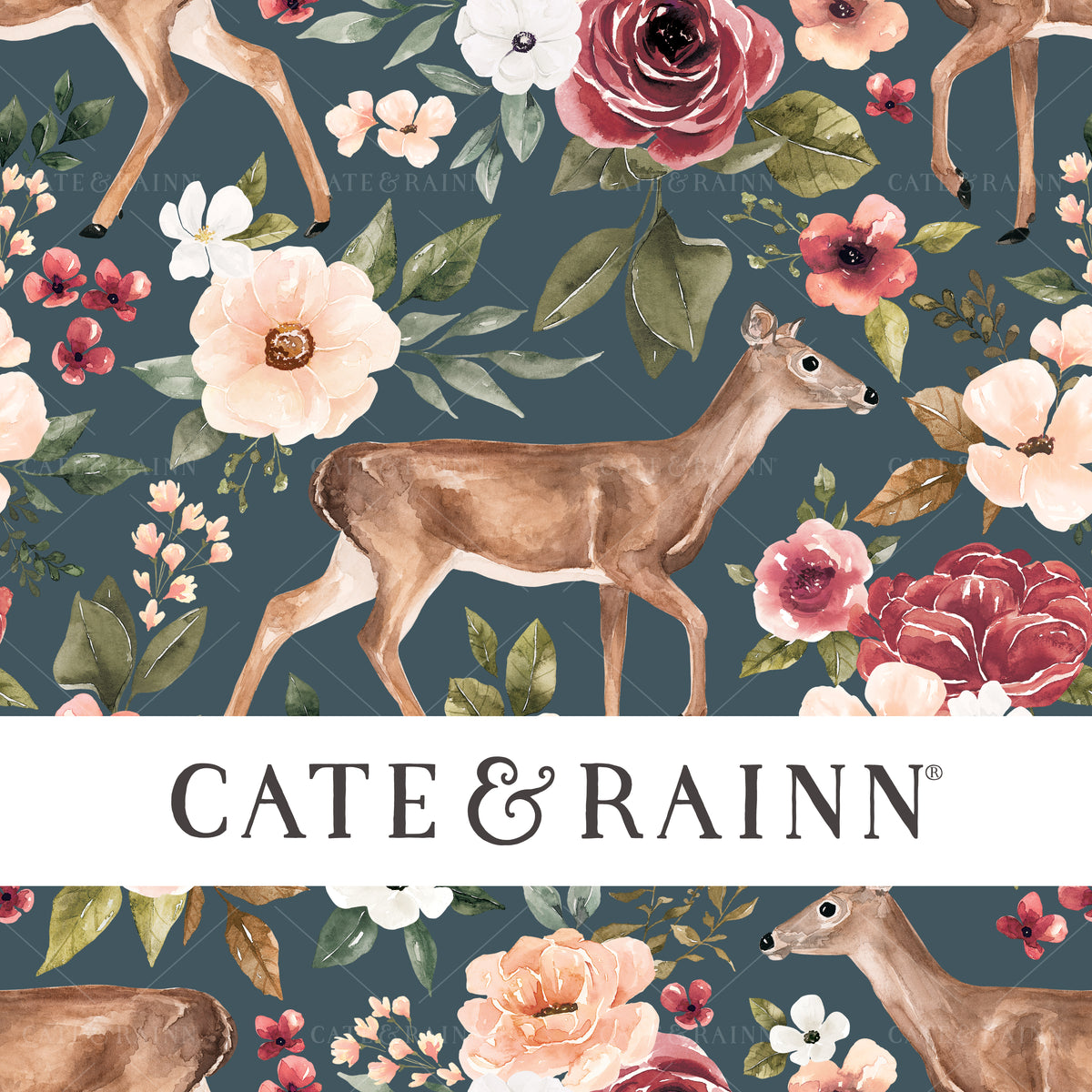 Deer Floral Design for Fall