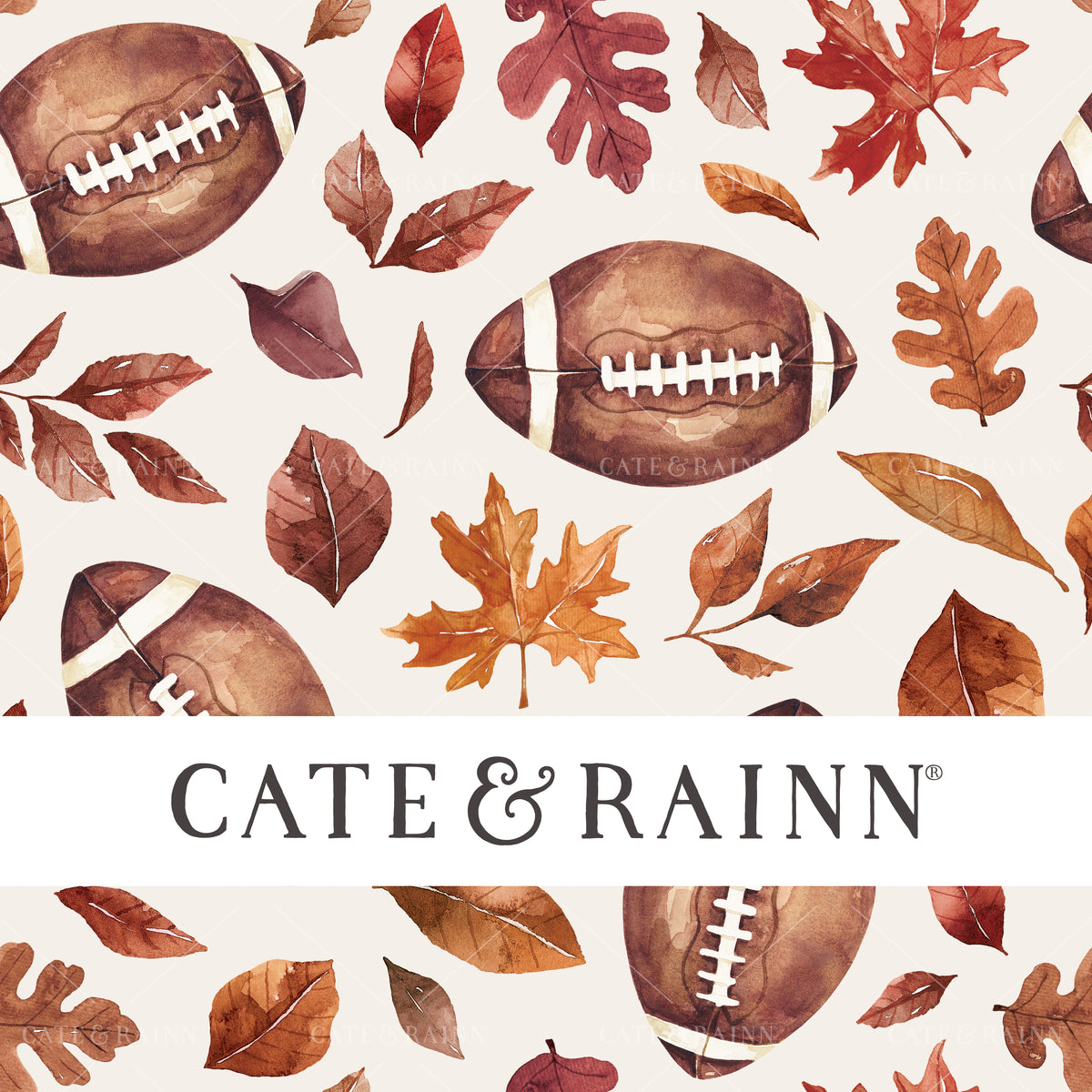 Fall Football Seamless Pattern | Felicity Collection