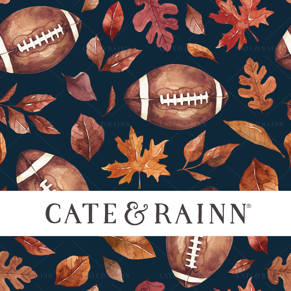 Fall Football Seamless Pattern | Felicity Collection