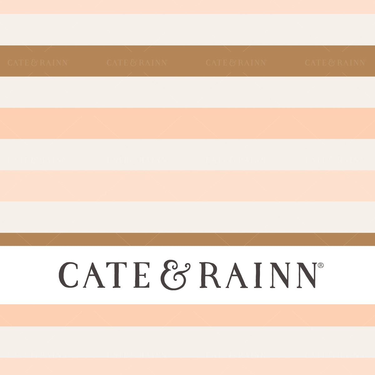 Pink and Caramel Stripe Seamless Pattern | Felicity Collection