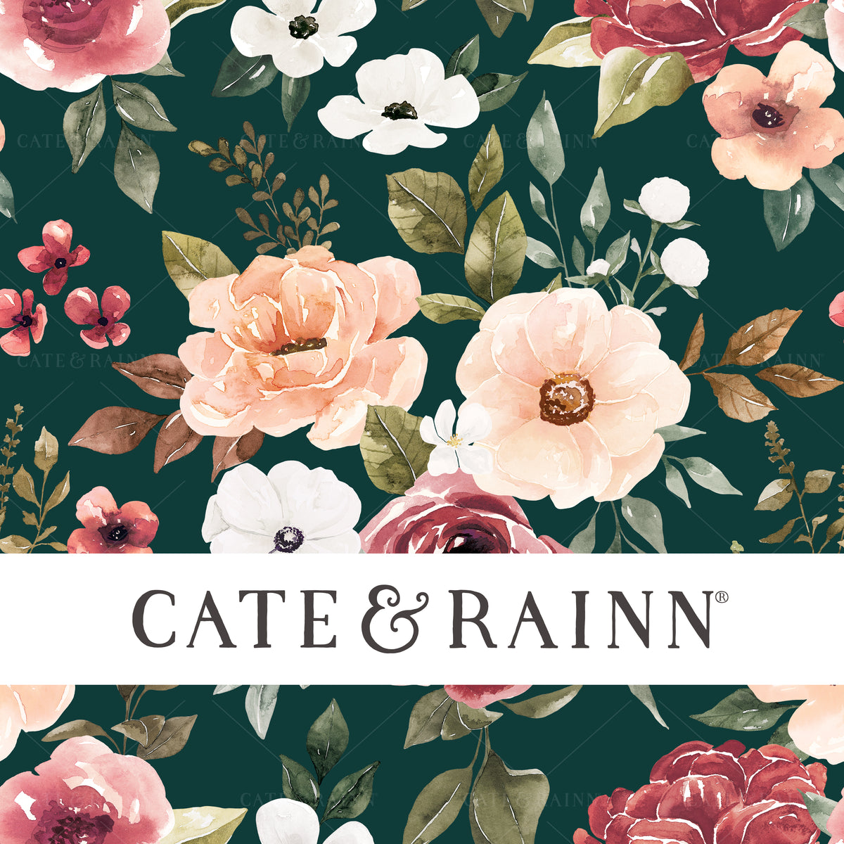 Emerald Green and Pink Floral Design for Fall