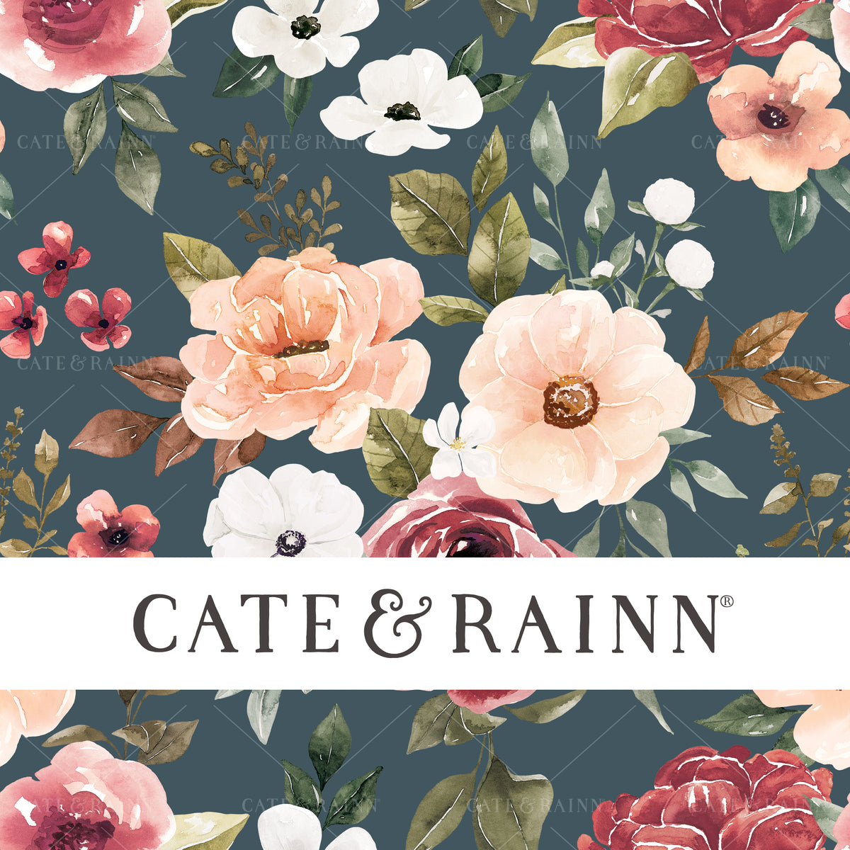 Blue and Pink Floral Design for Fall