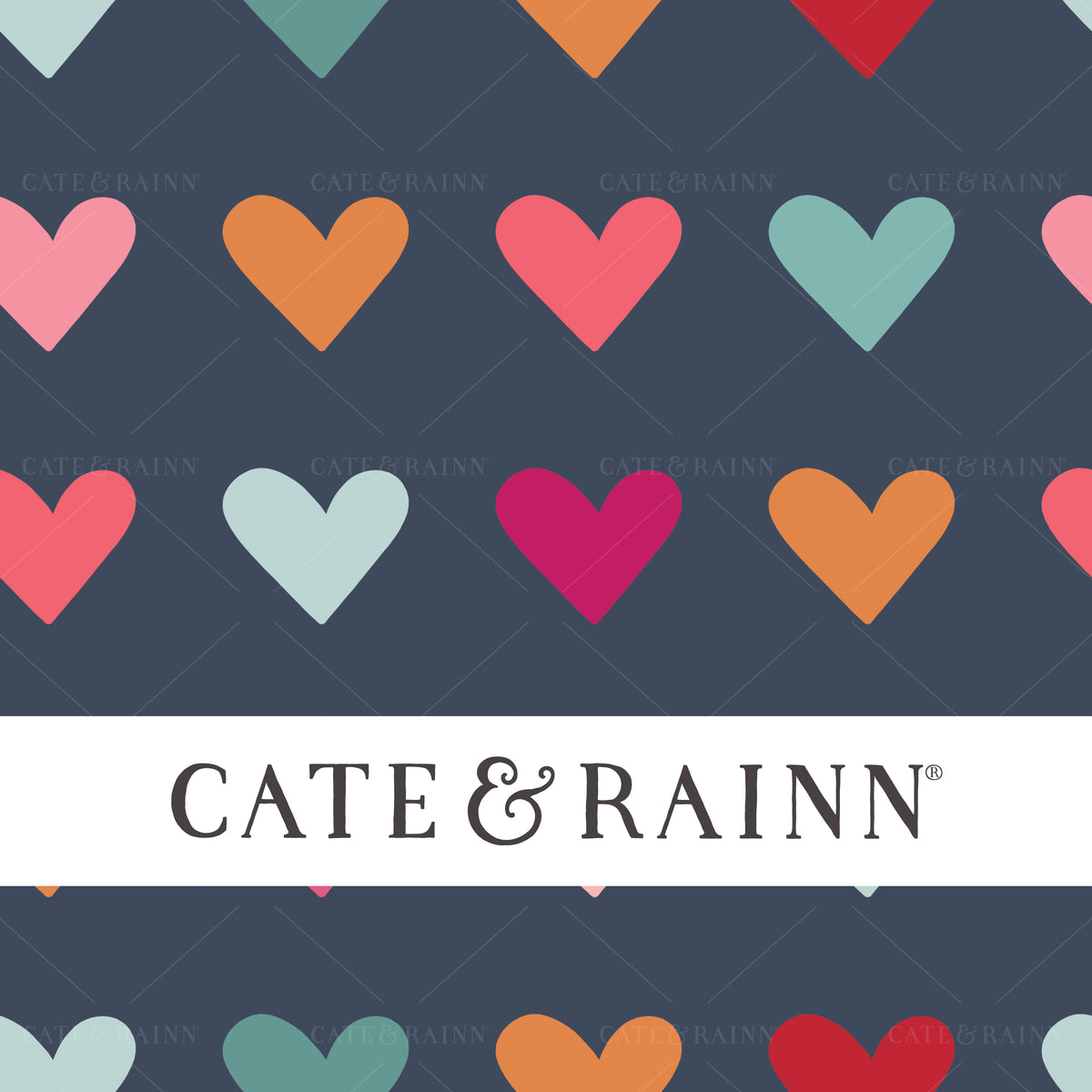 Cute Colorful Valentines Hearts Design