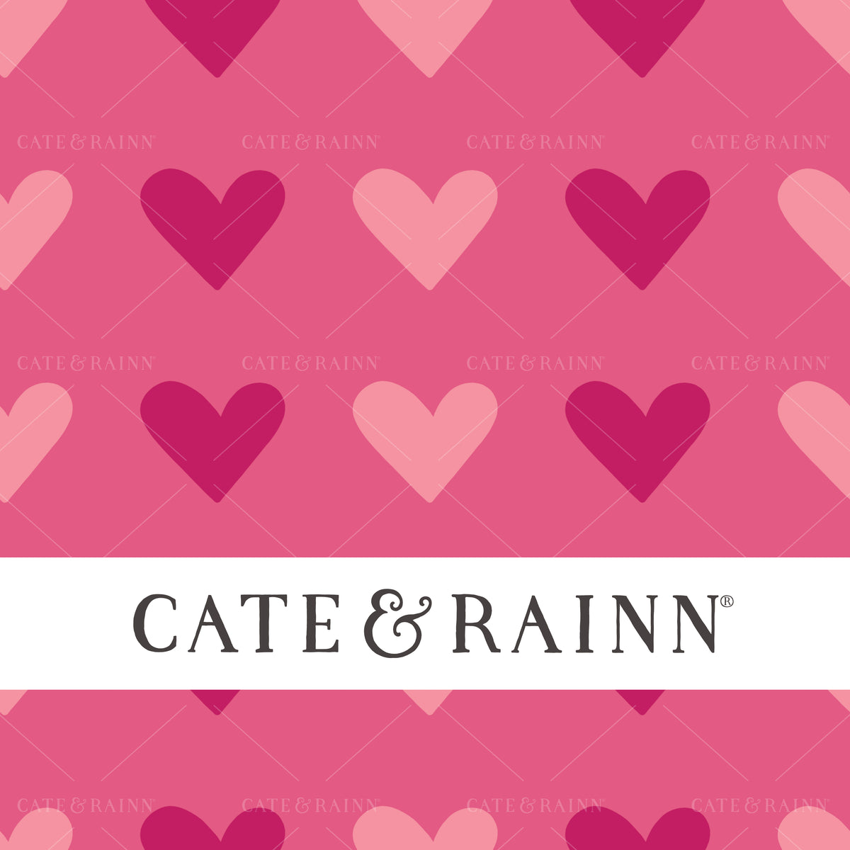 Pink Tonal Hearts Design