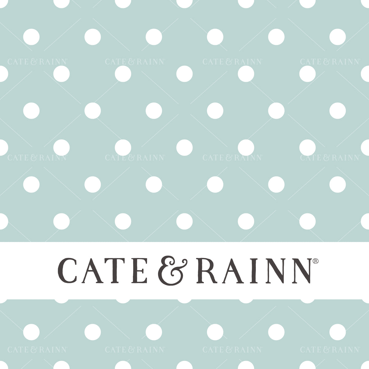 Light Blue and White Polka Dot Seamless Pattern | Love Doodles Collection