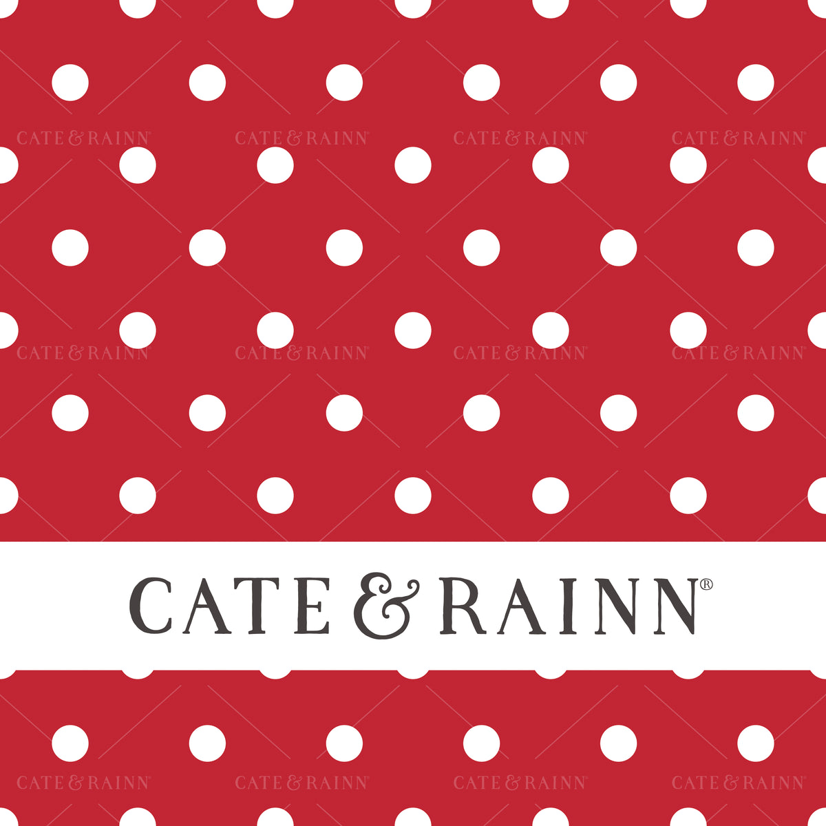 Red and White Polka Dot Seamless Pattern | Love Doodles Collection