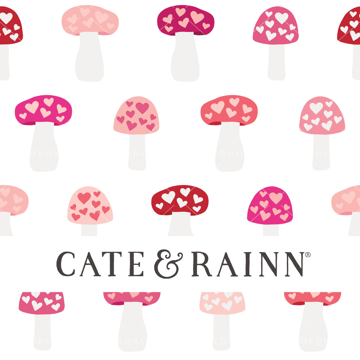 Pink and Red Heart Mushrooms