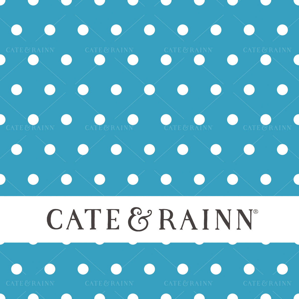 Bright Blue Polka Dots