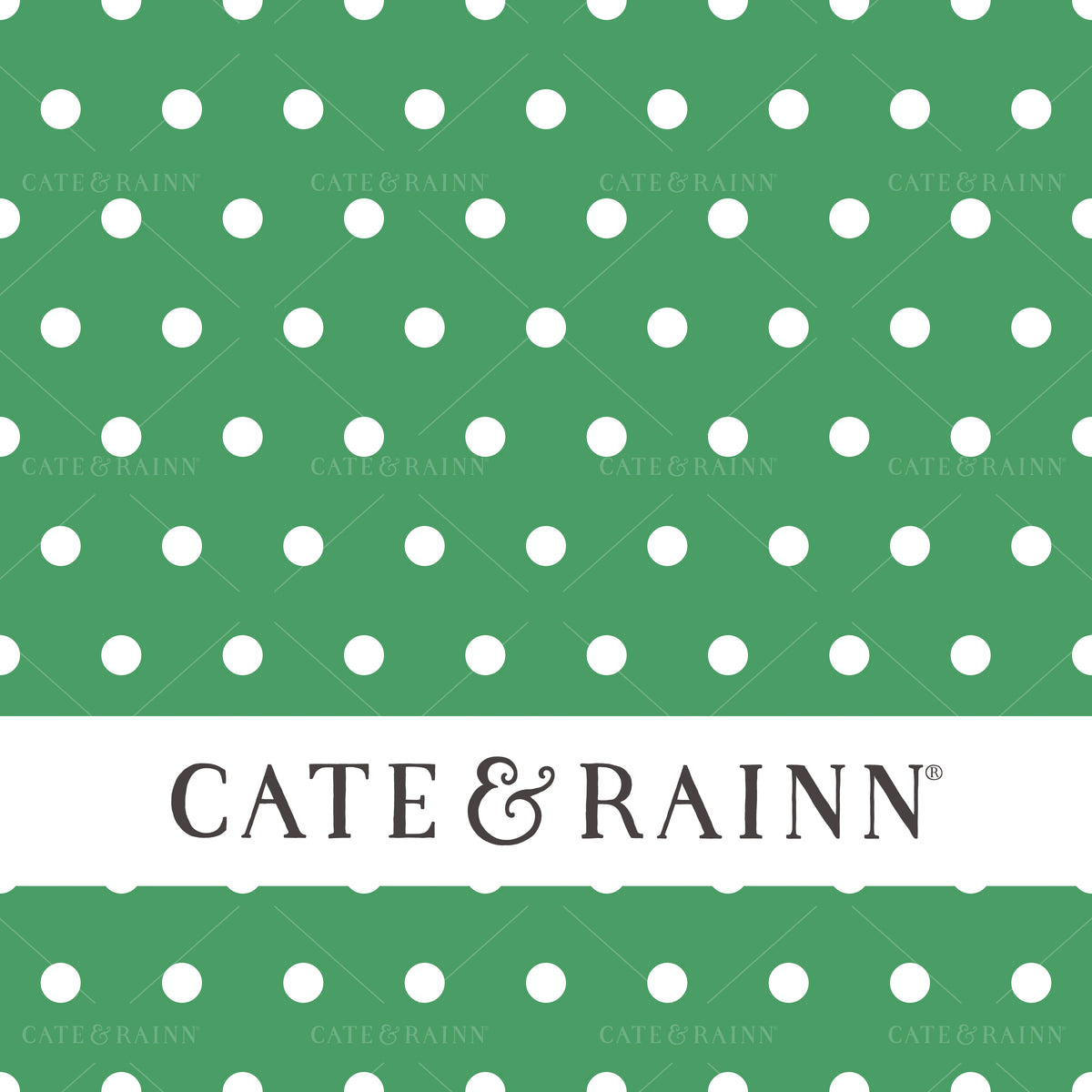 Kelly Green Bright Colored Polka Dots