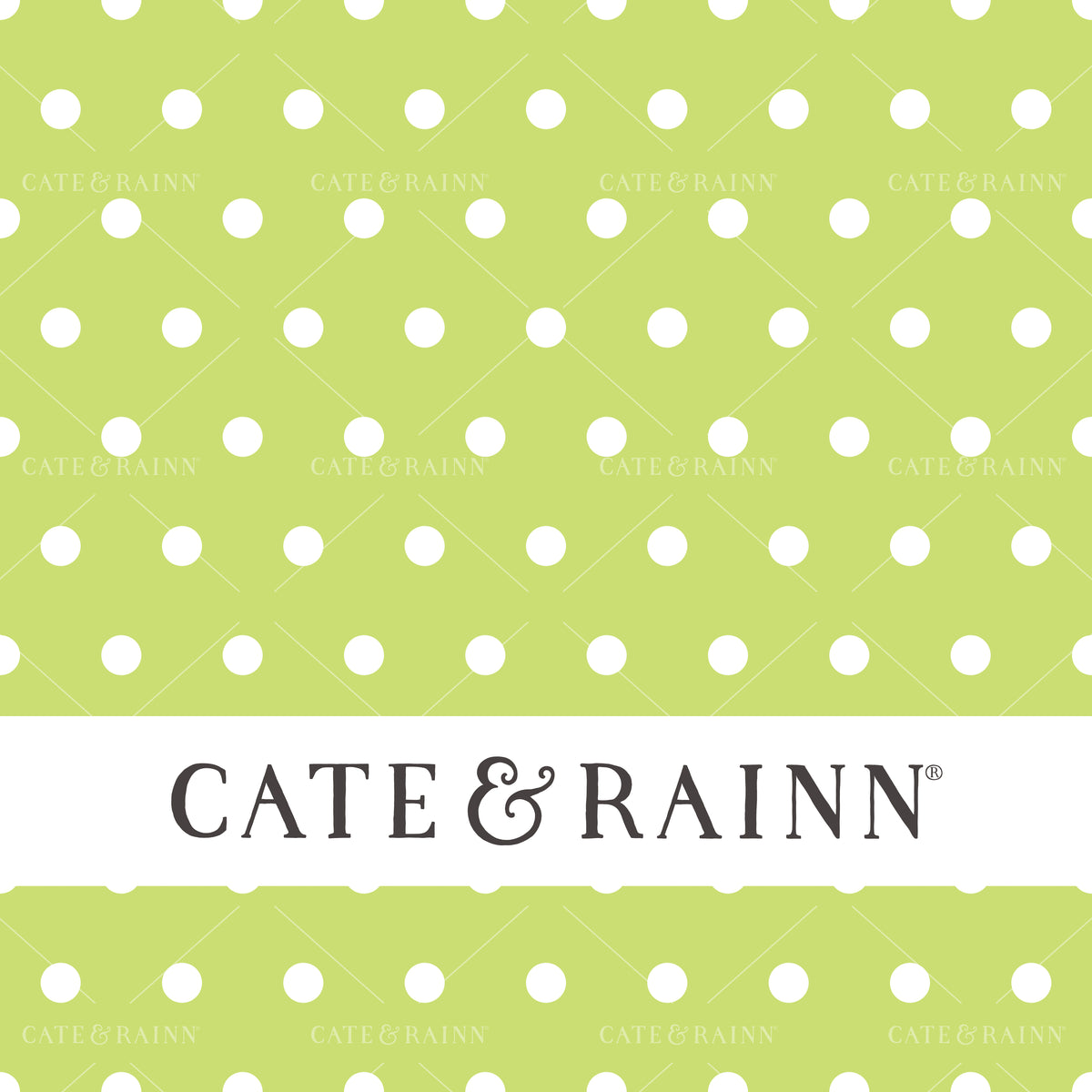 Lime Green Bright Colored Polka Dots