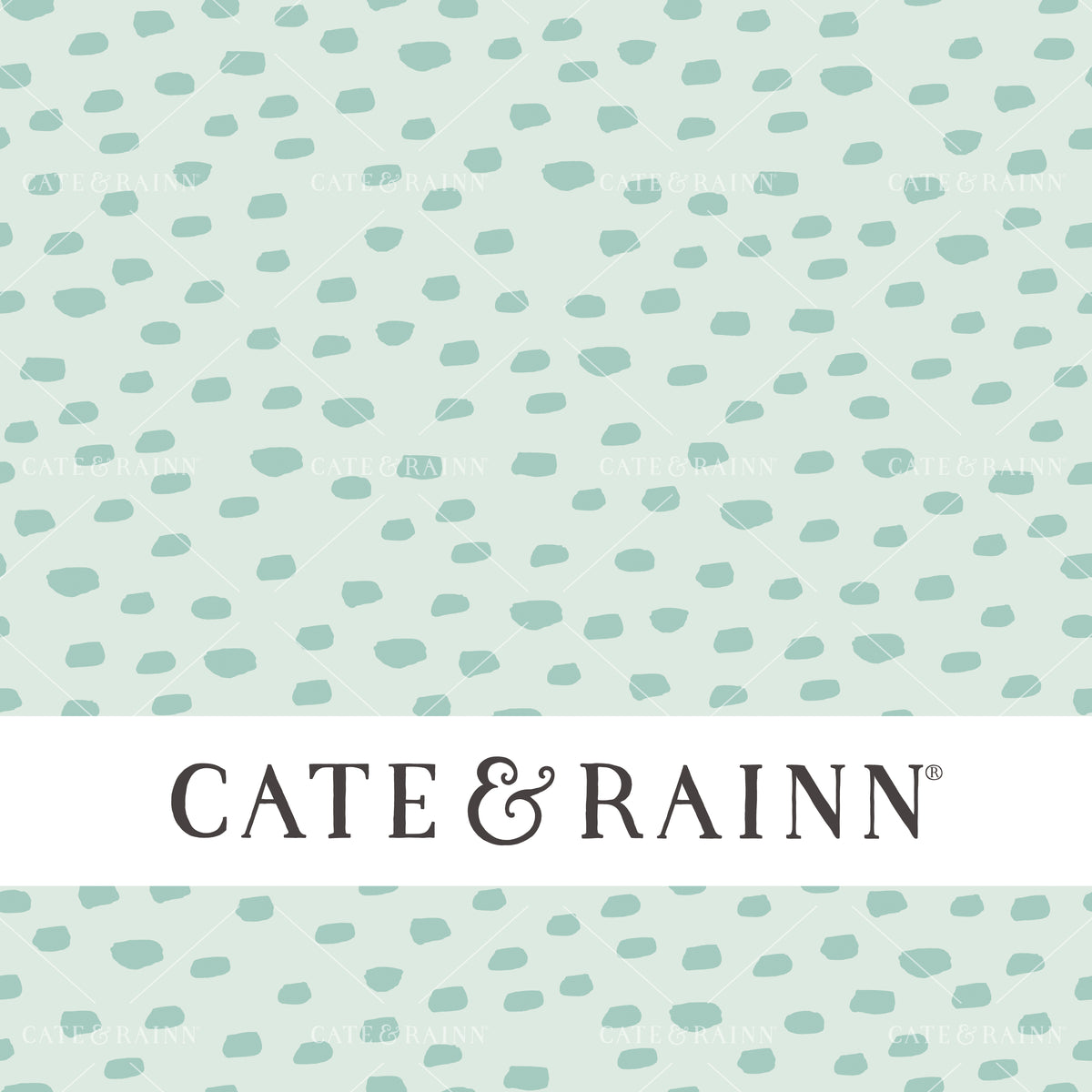 Mint Boho Dashes Design