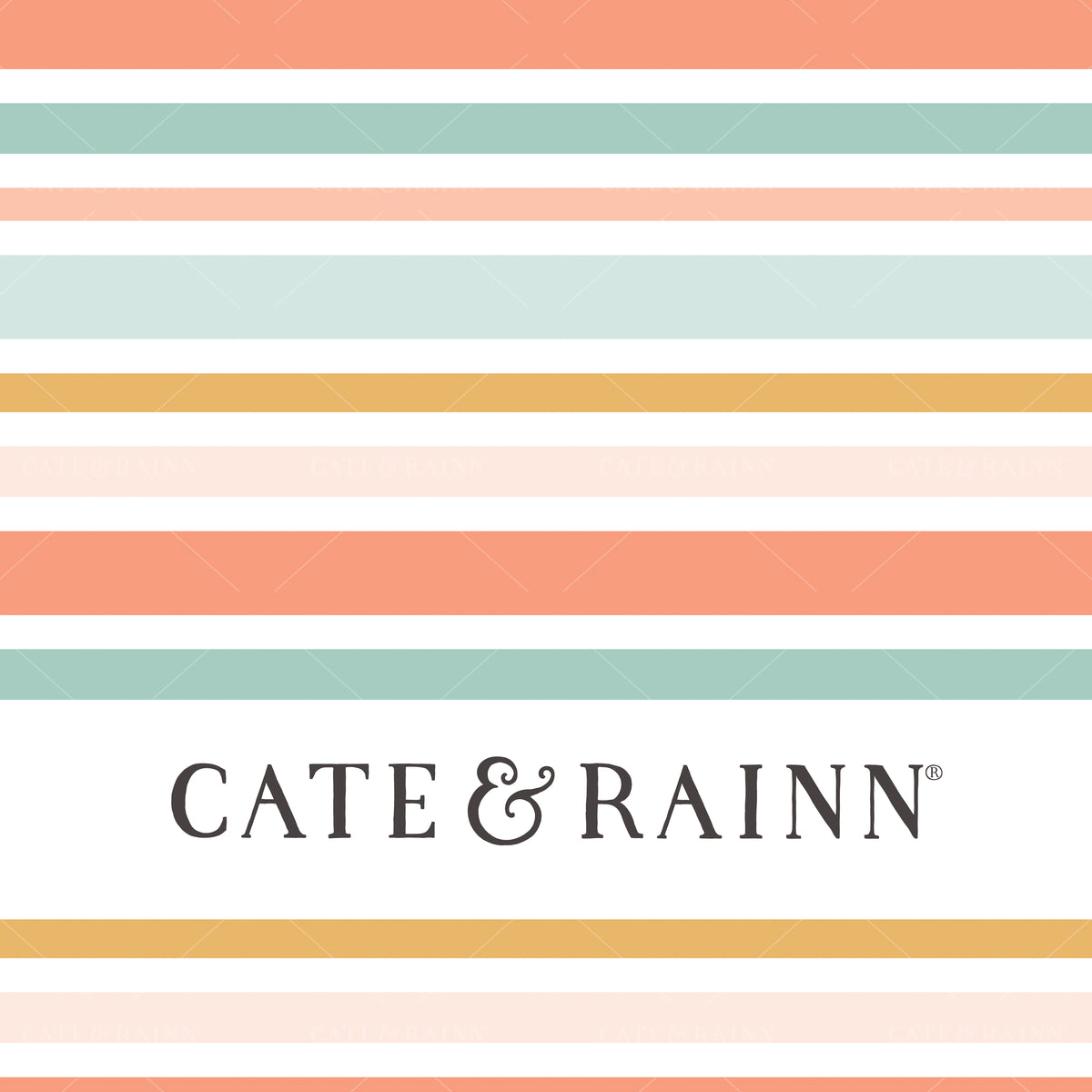 Summer Mermaid Stripes Seamless Pattern | Mermaid Muse Collection