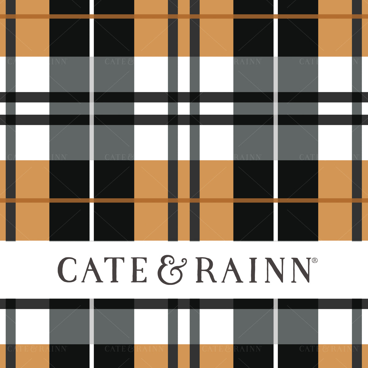 Halloween Plaid Seamless Pattern | October Moon Collection