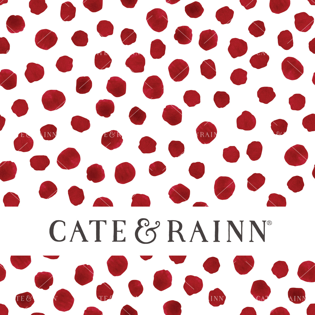 Red Boho Dots Seamless Pattern | Patriotic Collection