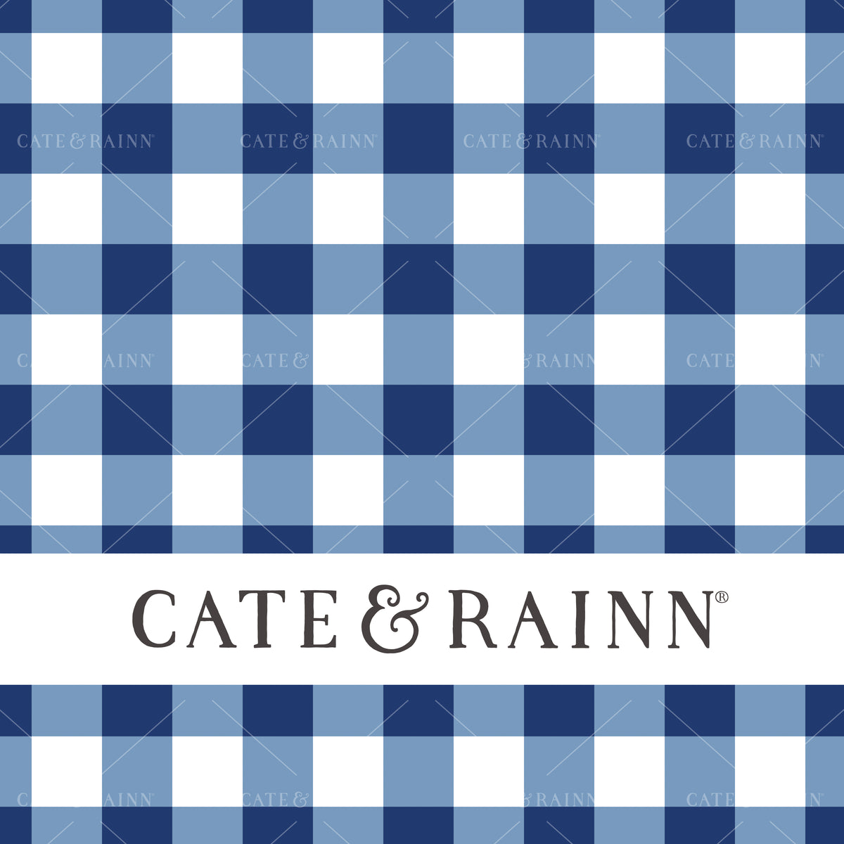 Blue Gingham Seamless Pattern | Patriotic Collection