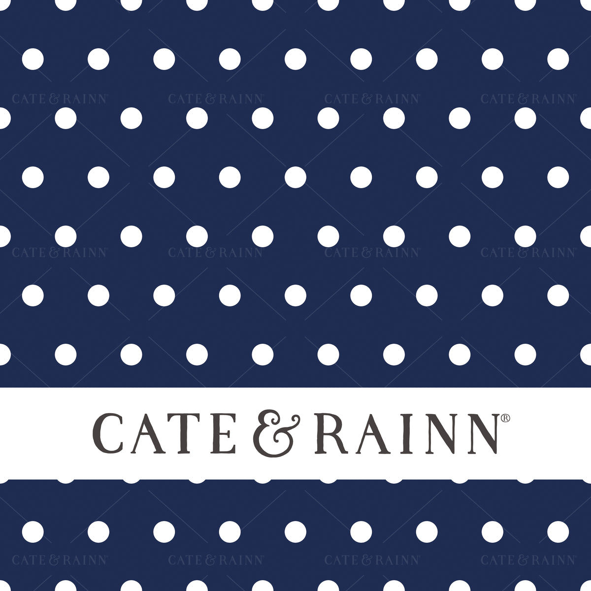 Navy Blue and White Polka Dot Seamless Pattern | Patriotic Collection