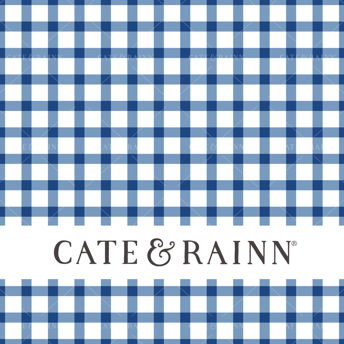 Small Blue Gingham Seamless Pattern | Patriotic Collection