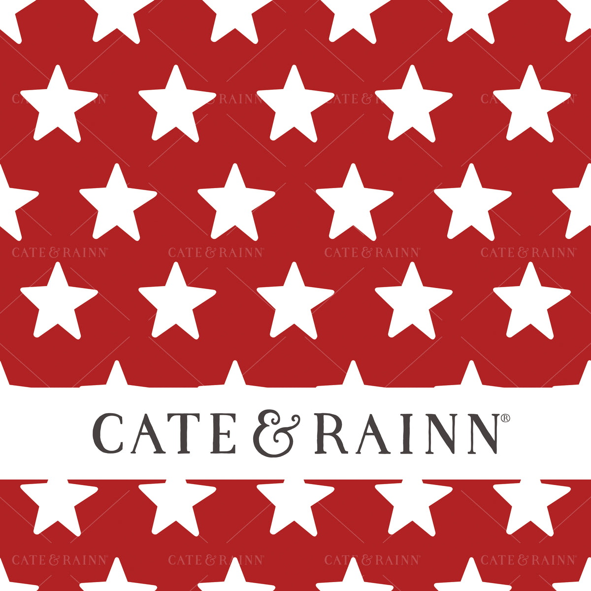 Patriotic Stars on Red Seamless Pattern | Patriotic Collection