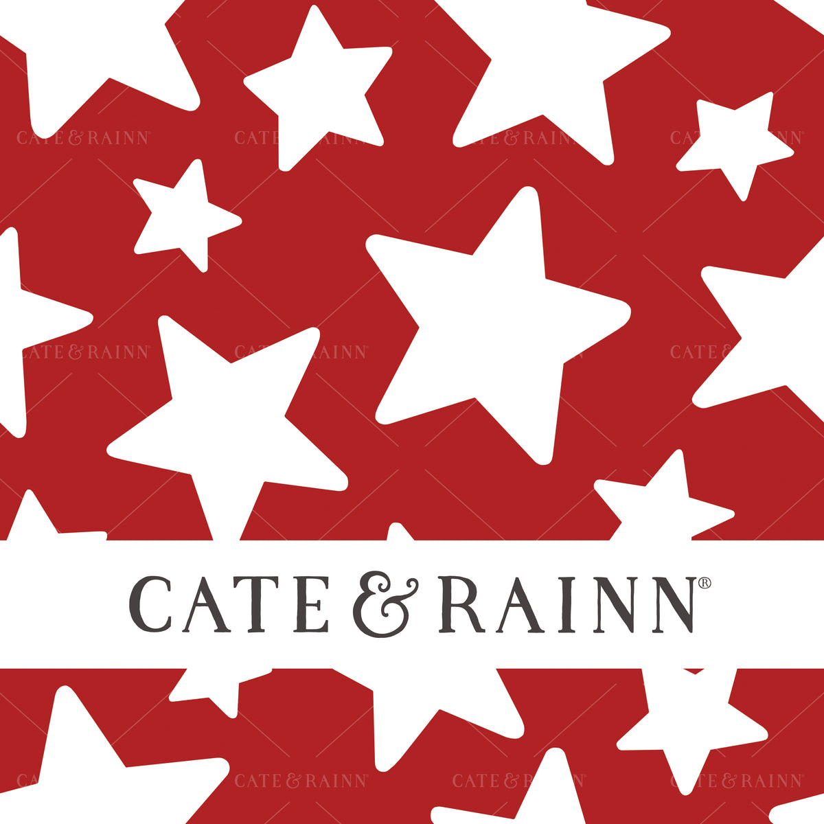 White Stars on Red Seamless Pattern | Patriotic Collection