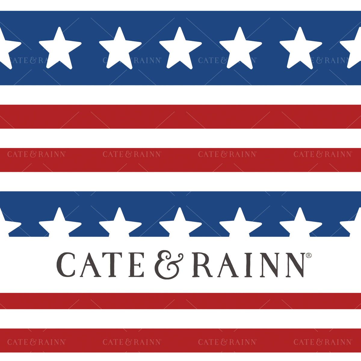 Red White and Blue Stars and Stripes Seamless Design