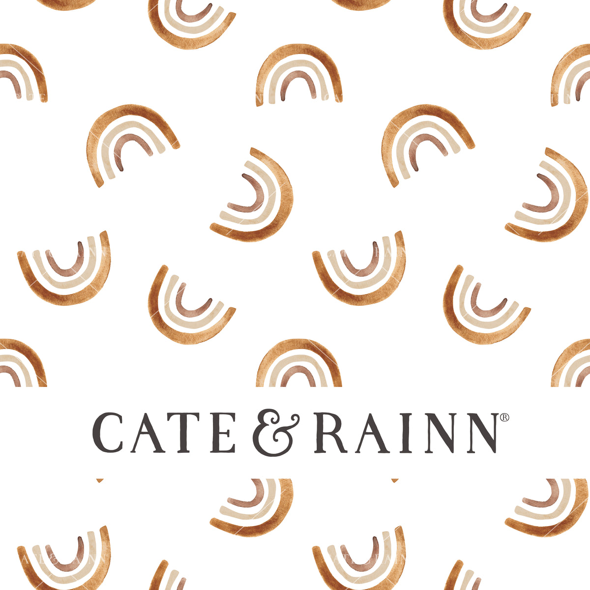 Boho Neutral Rainbows Seamless Design