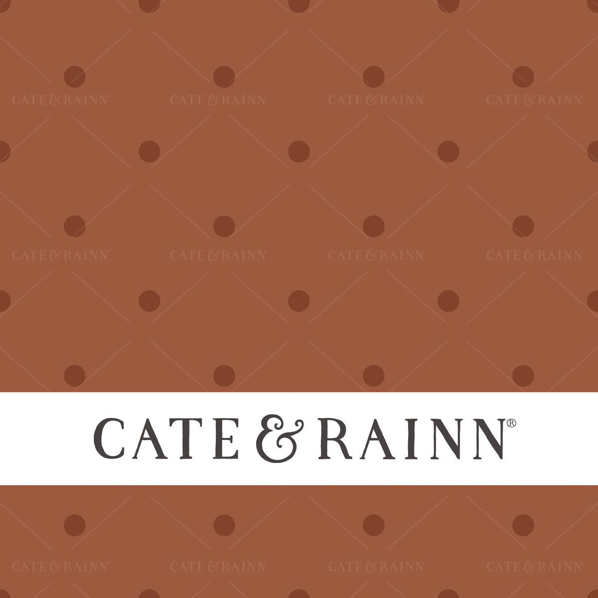 Rust Orange Polka Dot Seamless Pattern Design