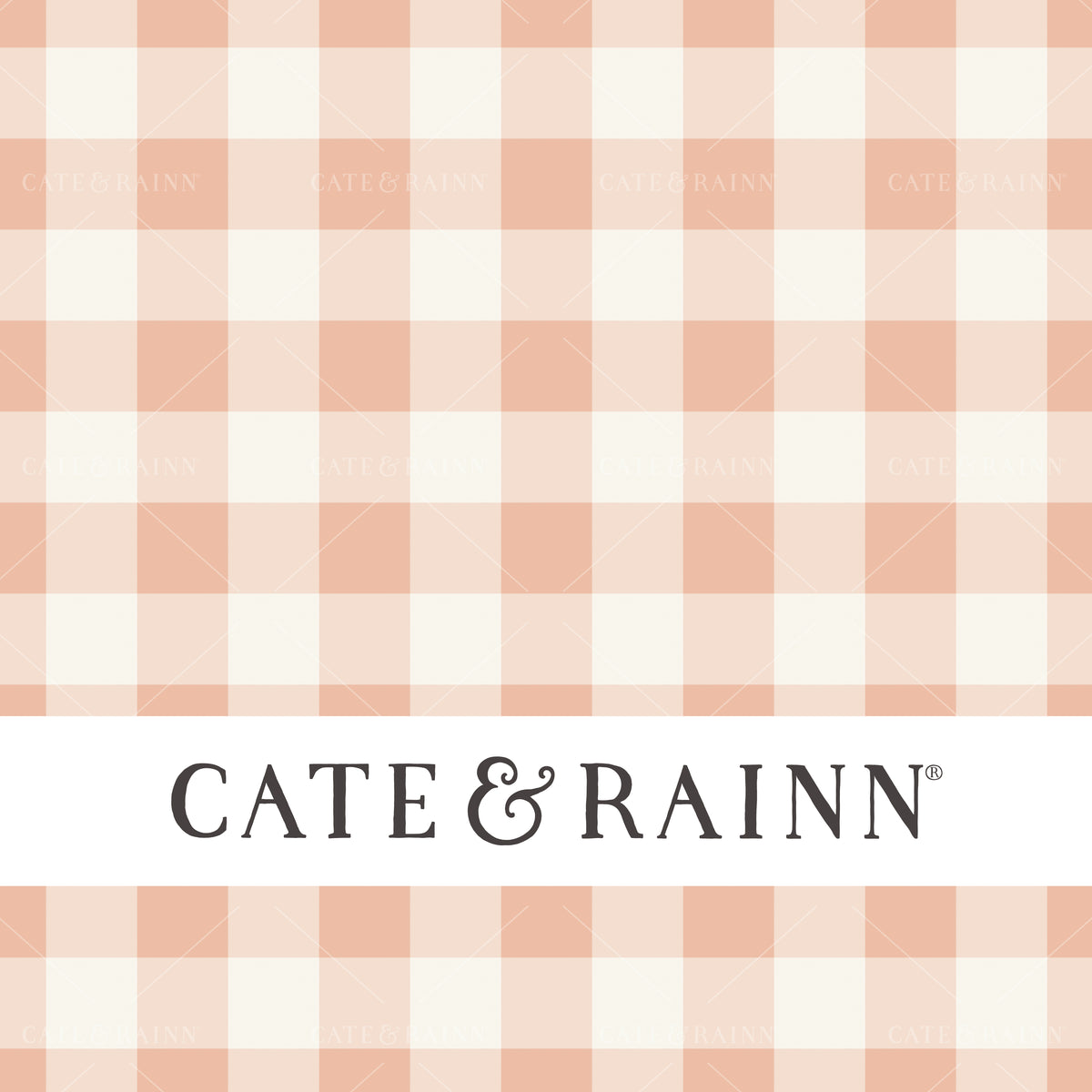 Pink and Cream Vintage Gingham