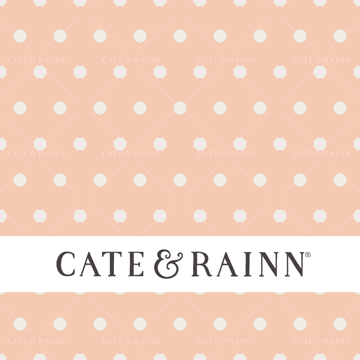 Blush Pink and Cream Polka Dot Seamless Pattern | Spring Reverie Collection