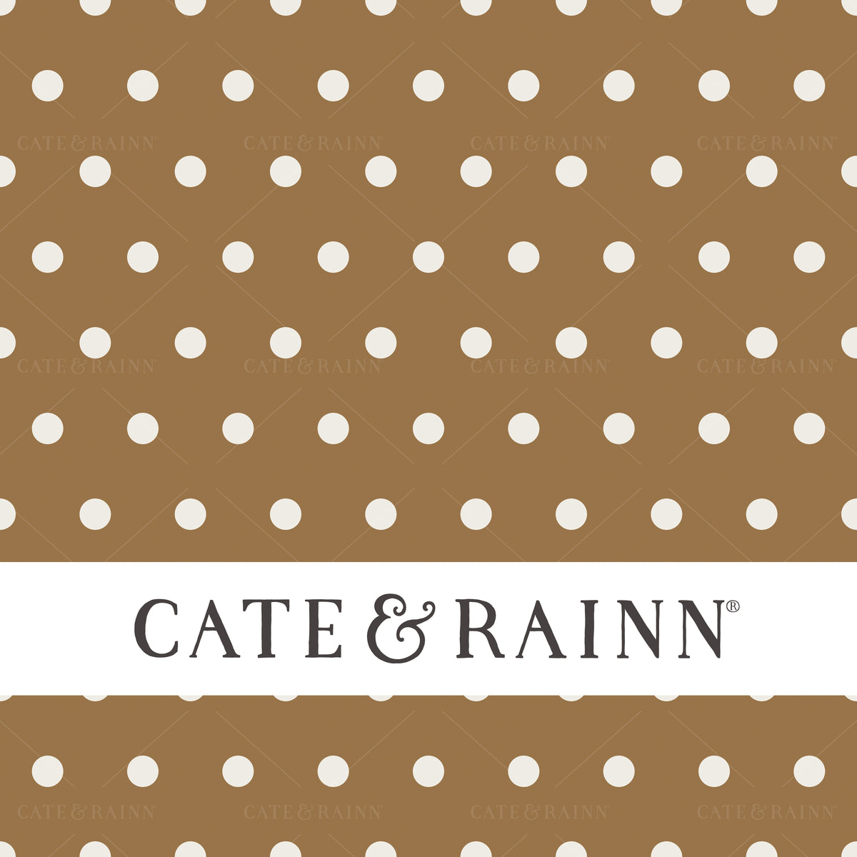 Brown and Cream polka dots seamless pattern design 