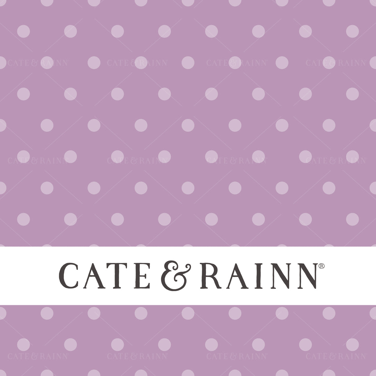 Purple Polka Dot Seamless Pattern Design by Cate and Rainn