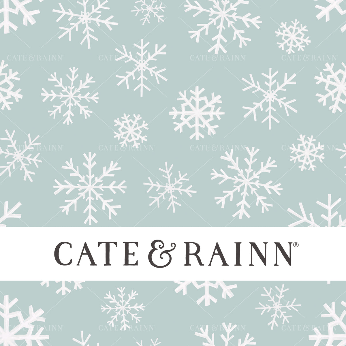 Watercolor Snowflakes Seamless Pattern | Sugar Plum Christmas Collection