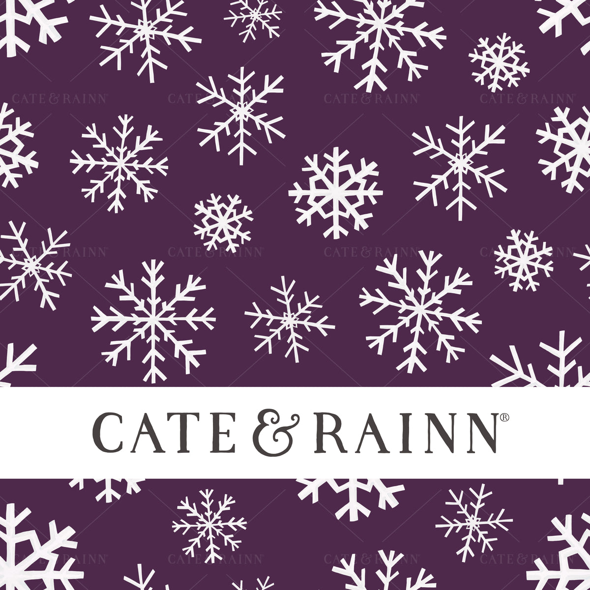 Watercolor Snowflakes Seamless Pattern | Sugar Plum Christmas Collection