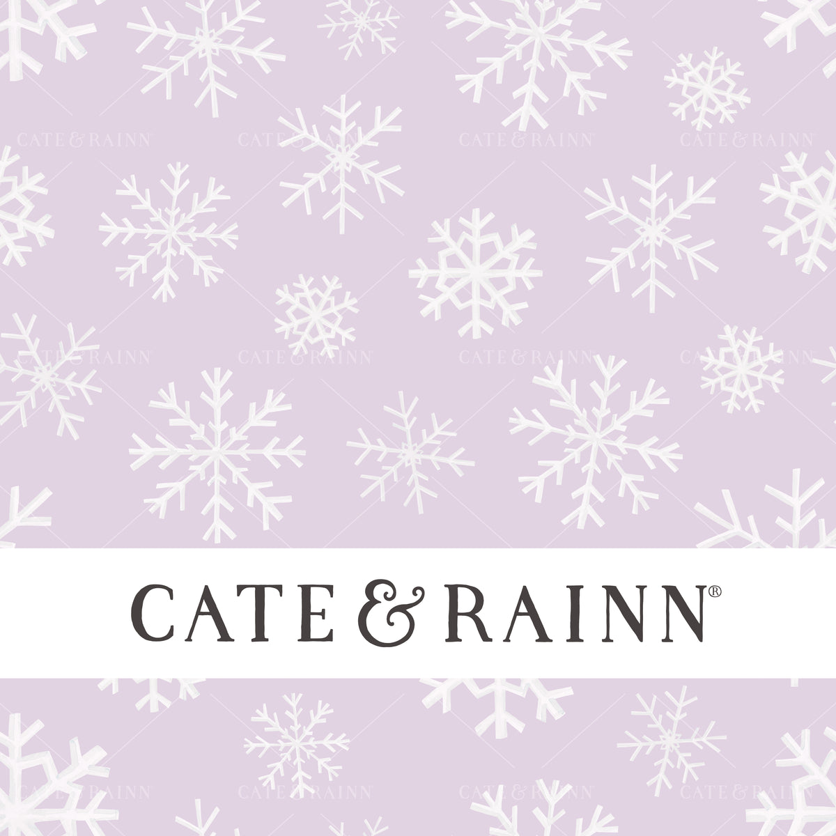 Watercolor Snowflakes Seamless Pattern | Sugar Plum Christmas Collection