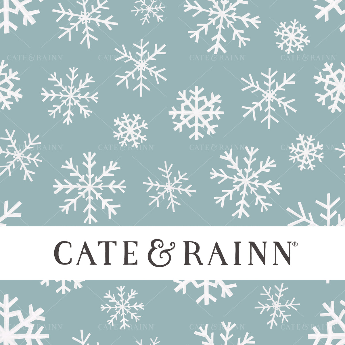 Watercolor Snowflakes Seamless Pattern | Sugar Plum Christmas Collection