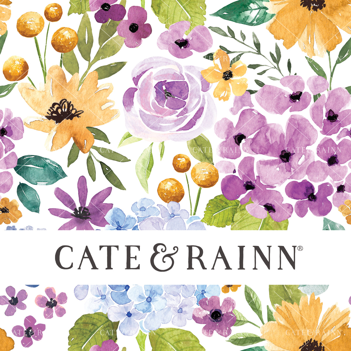 Summer Garden Floral Seamless Pattern Design