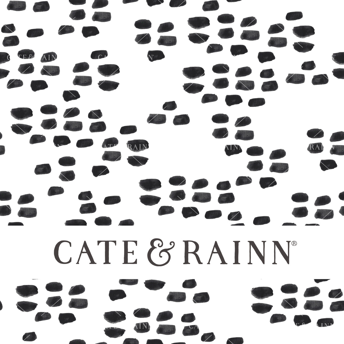 Black and White Boho Dashes Design