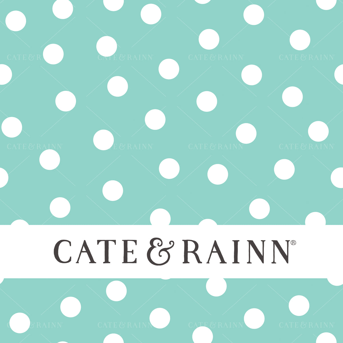 Aqua Blue Polka Dot Seamless Pattern | Summer Vibes Collection