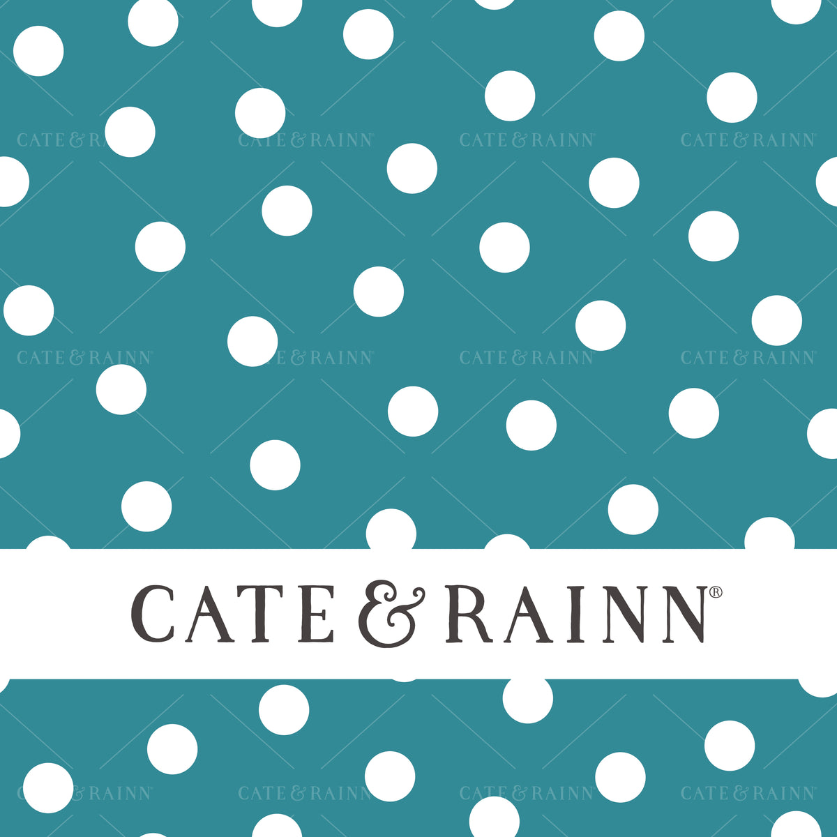 Turquoise Polka Dot Seamless Pattern | Summer Vibes Collection