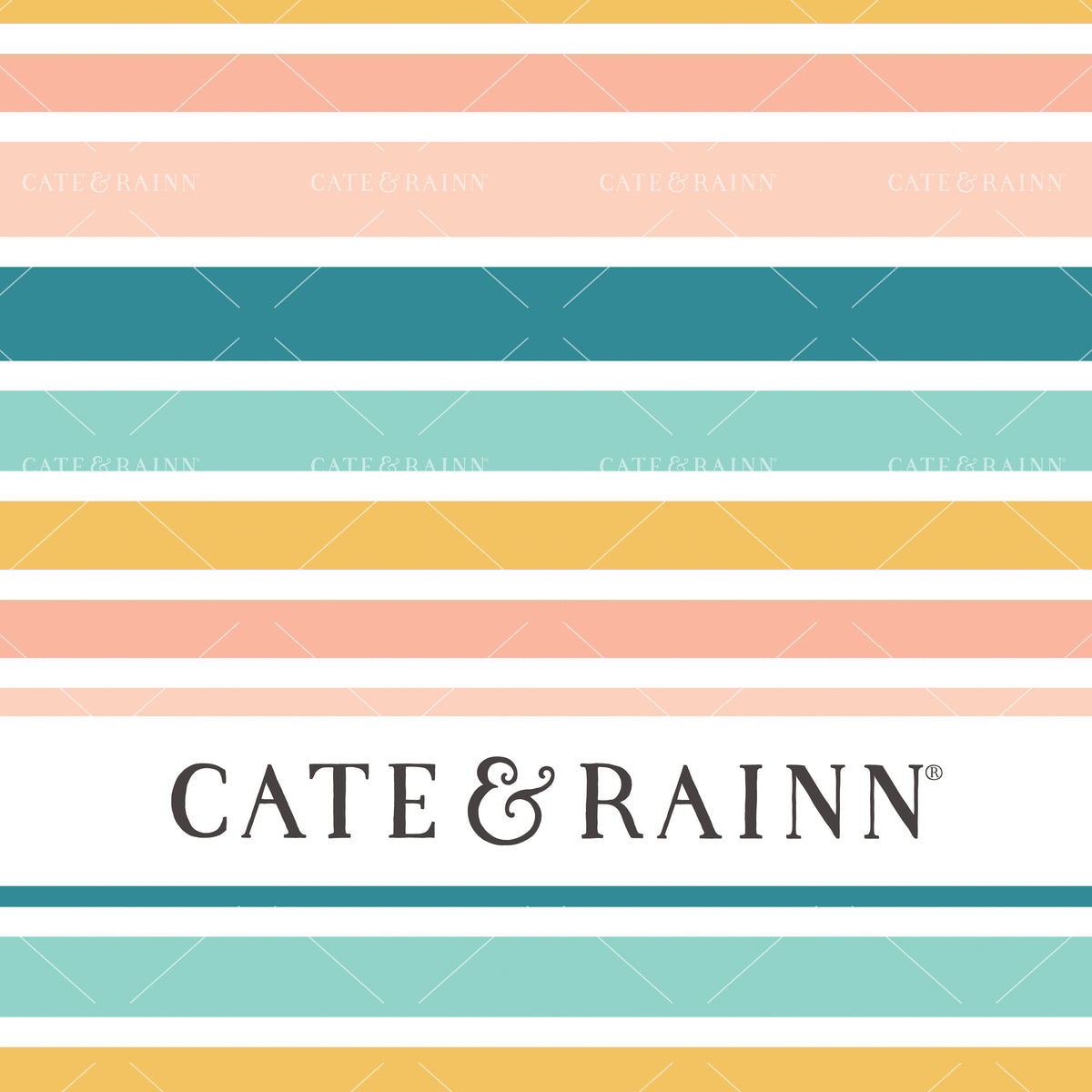 Summer Stripes Seamless Pattern Design by Cate and Rainn