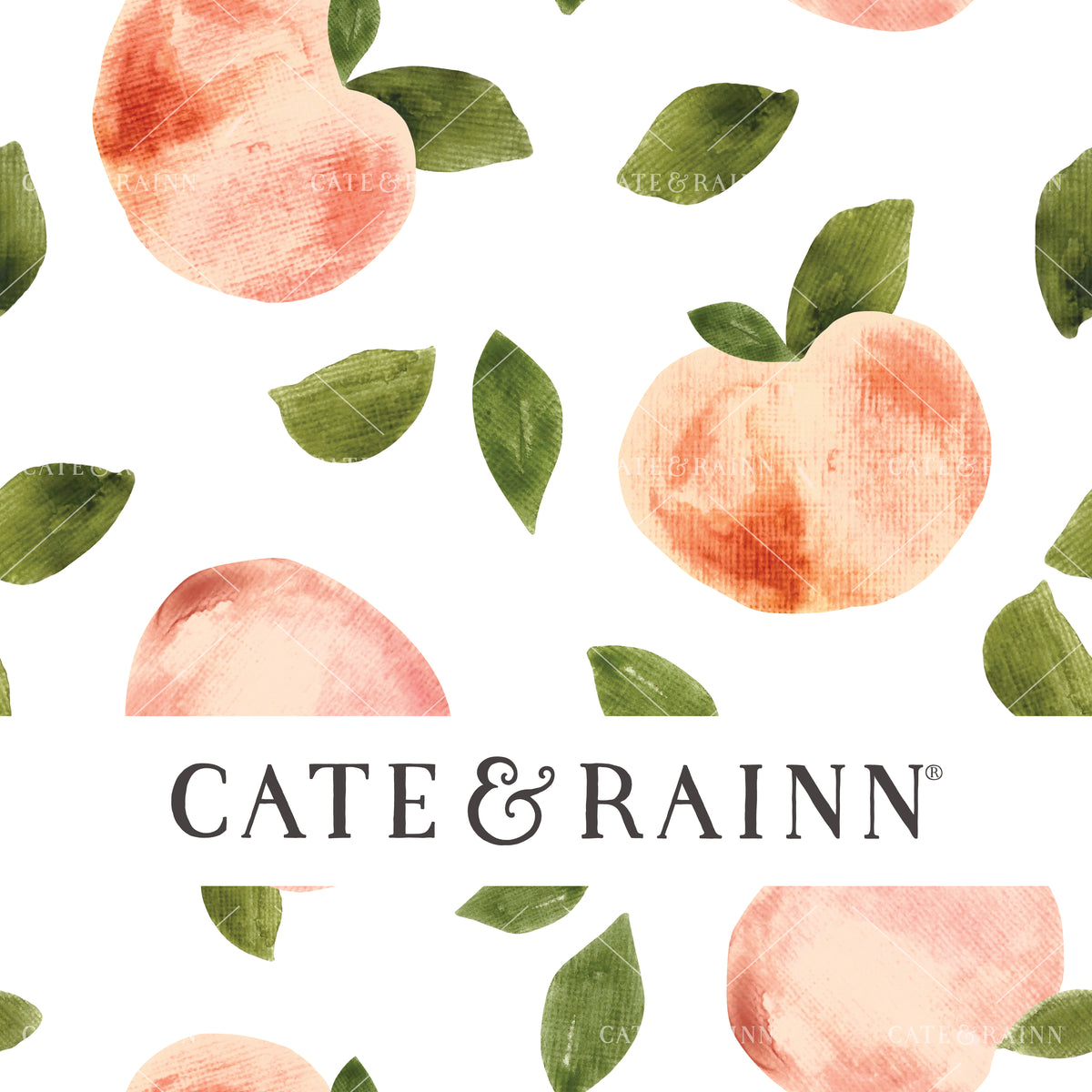 Watercolor Peaches Seamless Pattern | Summer Vibes Collection