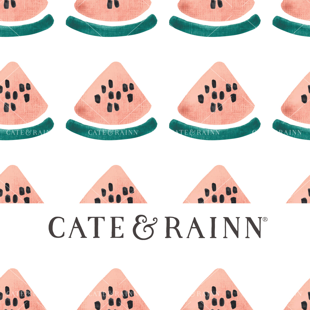Watercolor Watermelons Seamless Pattern Design