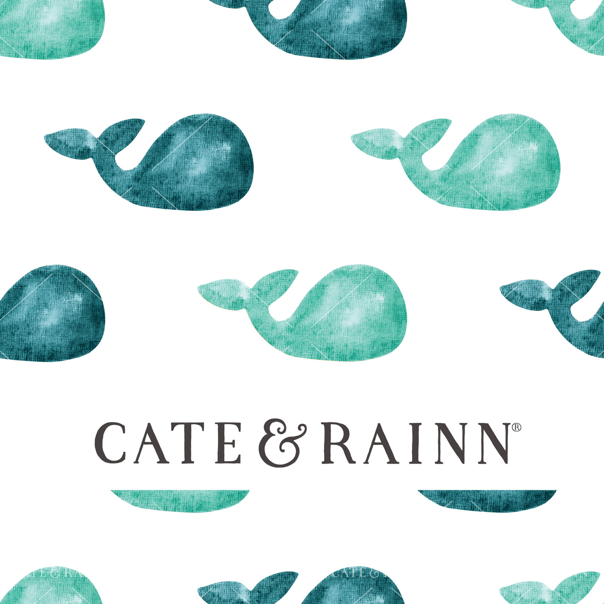 Watercolor Whales Design