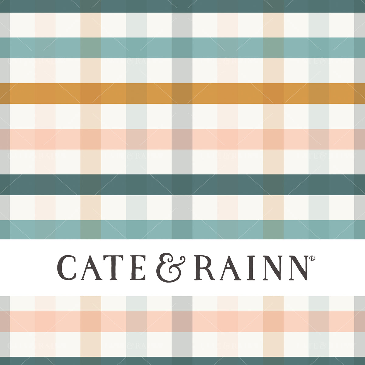 Colorful Plaid Seamless Pattern | Sunrise Floral Collection